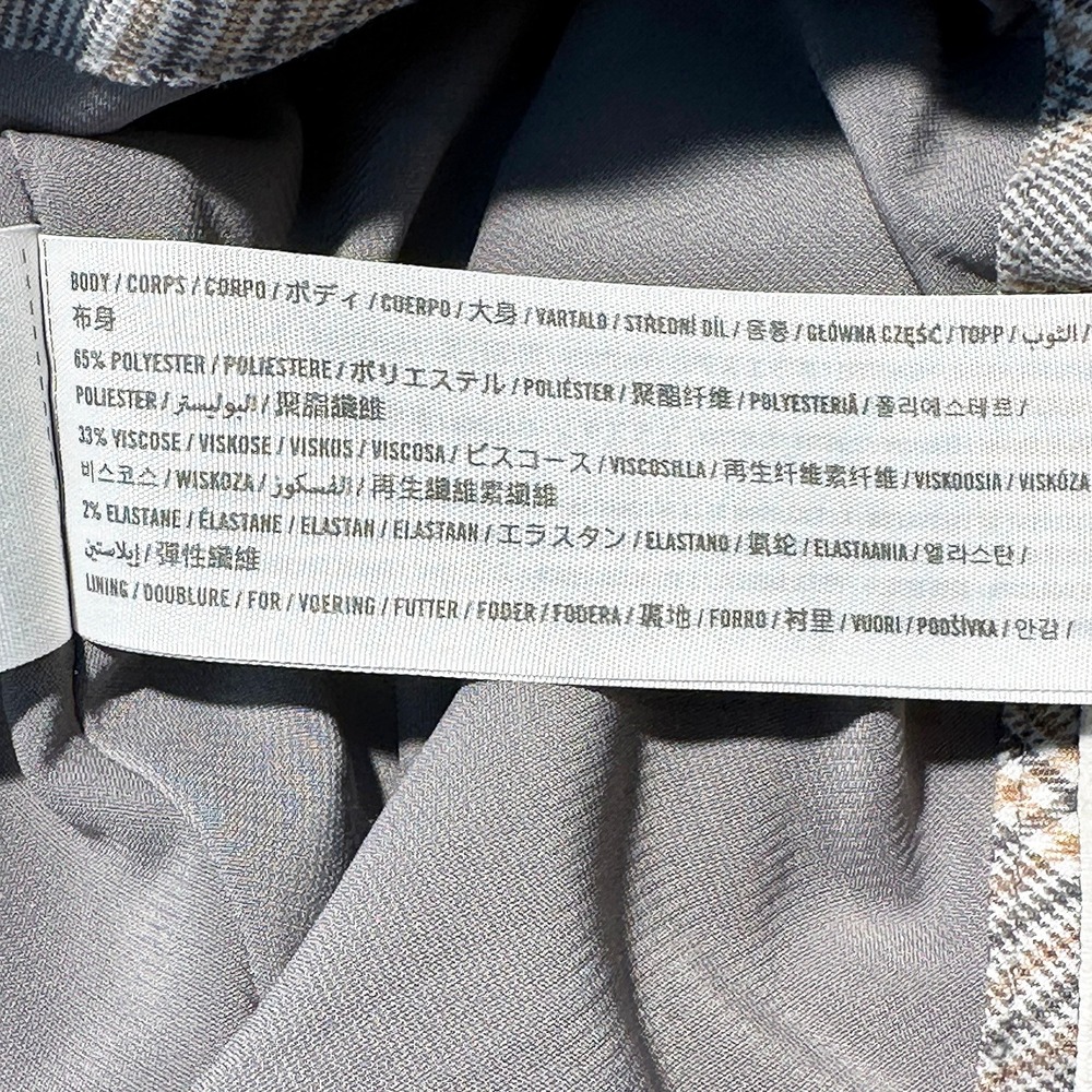 ABERCROMBIE & FITCH Y2K Plaid Mini Skirt • Medium • gray, tan, white - Picture 6 of 7